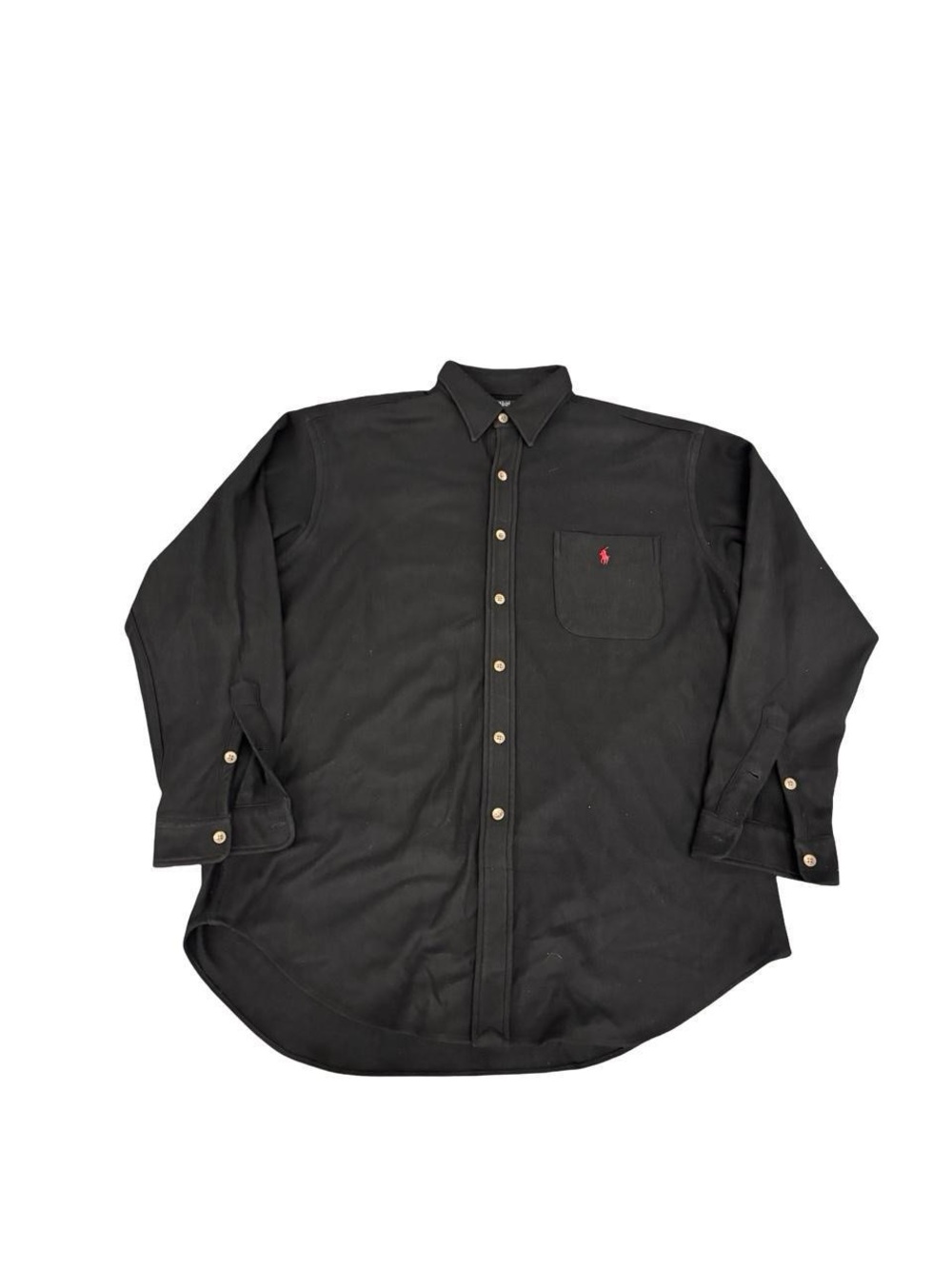 Vintage polo Ralph Lauren button shirt long sleeve black USA made
Sz L